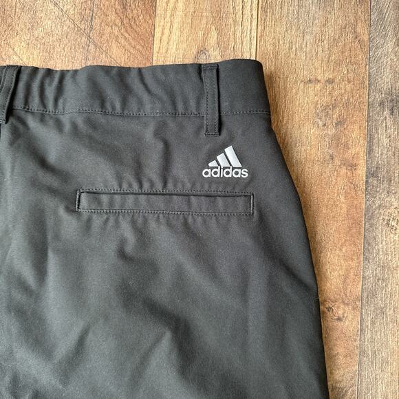 Adidas Solid Golf Shorts Boy's Size Large Black Athletic Training Softshell 5544 - Picture 7 of 11